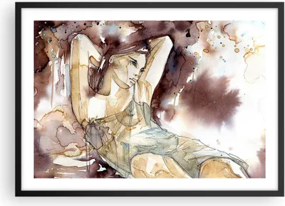Produktbild von Gerahmtes Poster - Schwarzer Rahmen - Frau Modell - 70x50 cm - Wand Bild - Wanddeko - Wandbilder - Kunstposter - Wandposter - Bilderrahmen - Bilder - Kunstdruck - Wandbild - P2BAA70x50-3552
