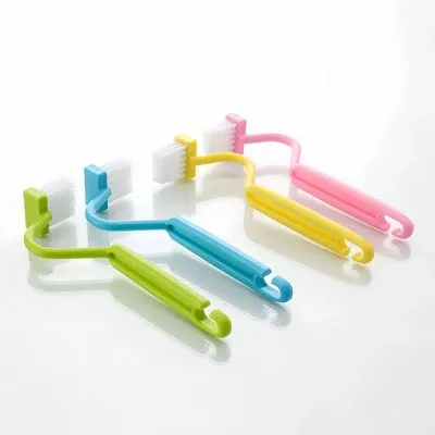 Immagine prodotto di Spazzola per WC in acciaio, curvata - confezione da 4 pezzi - 21 cm - plastica PP