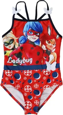 Produktbild von Miraculous Ladybug Kinder Badeanzug – Rot / 104
