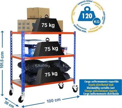 Immagine prodotto di MADERCLICK MOBILE PLUS 3/300 900 AZ/NAR/MAD Copertura in metallo