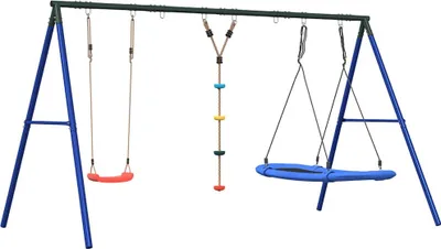 Produktbild von vidaXL Schaukel-Set mit Schaukelsitz Kletterschaukel und Nestschaukel