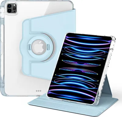 Produktbild von iPad Air 11 (2024/2025/2026) / Air (2020/2022) Hülle - Coverup 360° Rotating Folio Klapphülle mit Schlaf/Wach-Funktion - Hellblau