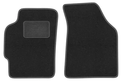 Immagine prodotto di Tappetini anteriori in moquette per Kia Shuma 1997-2004 (berlina) – 2 pezzi, grigio grafite, su misura – Wielganizator LUX