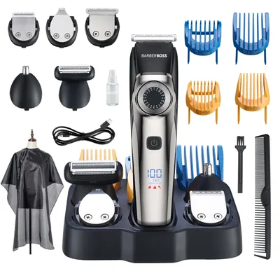 Produktbild von BarberBoss Haarschneider - Bartschneider für Männer, Nasenhaartrimmer, 39 Schnit