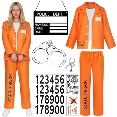 Productafbeelding van Solidchoice - Vrouwen Kostuum voor Carnaval met Handboeien en Naamlabel