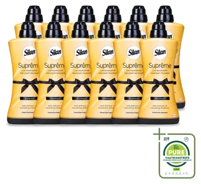 Produktbild von 12 x Silan Suprême Glamour Weichspüler - 1,2 l - Großpackung - 12 Stücke