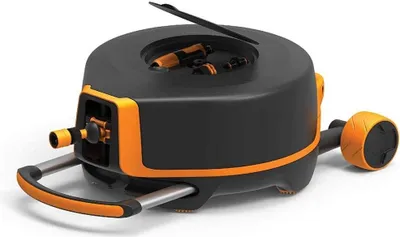 Zdjęcie produktu dla Fiskars 1025933, Wózek stojący, Automatyczny, Funkcjonalny, Czarny, Pomarańczowy, Ręczny, 27 m