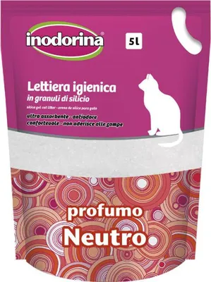 Zdjęcie produktu dla Inodorina Silica Żwirek Dla Kota O Neutralnym Zapachu 5l Różowy One Size