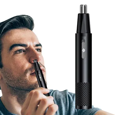 Produktbild von Nasen- & Ohrenhaarschneider, USB-aufladbar, professioneller 6000 RPM Trimmer, präzises Pflegewerkzeug für Männer & Frauen, kompakt 15×1cm