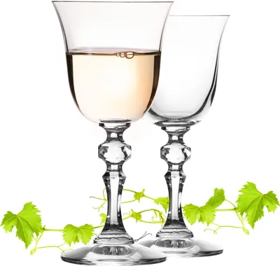 Produktbild von IMPERIAL Stilvolle Weißweingläser 150ml Serie "Vintage" Set 2-Teilig Weingläser aus Crystalline Glas Spülmaschinenfest
