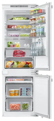 Produktbild von Samsung 264 ℓ Einbau Kühl-/Gefrierkombination mit Twin Cooling+ und AI Energy Mode, 264 l, NoFrost-Funktion (Kühleinheit), SN-ST, 6 kg/24h, D, Weiß
