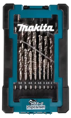 Obrázok produktu pre Sada vrtákov Makita HSS-G 25 ks - D-67555
