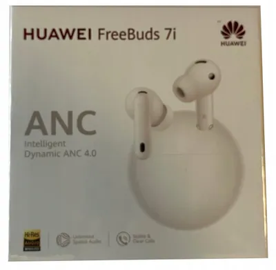 Zdjęcie produktu dla Huawei FreeBuds 7i, True Wireless Stereo (TWS), 20 - 40000 Hz, Połączenia/muzyka, 5,4 g, Zestaw słuchawkowy, Biały