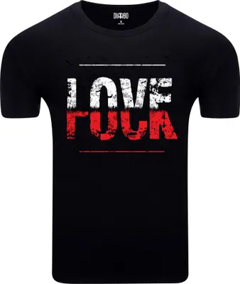Produktbild von Diarbo Herren T-Shirt mit Textdruck Liebeswort Schwarz Gr.L