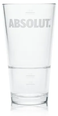 Produktbild von Absolut Becher Glas 0,3l Kunststoff Hartplastik Mehrweg Gläser Geeicht Gastro
