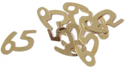 Produktbild von PaperStyle 46505 Konfetti Zahl 65 - 10 g, ca. 15 mm, gold