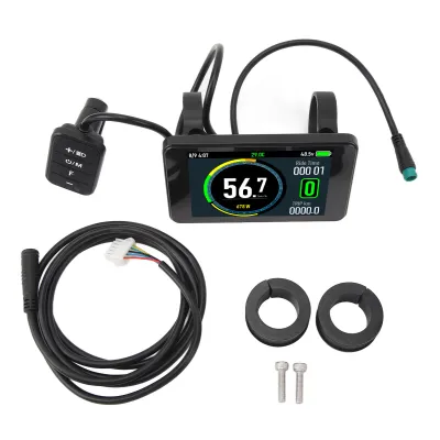 Zdjęcie produktu dla Wyświetlacz LCD roweru elektrycznego, panel wyświetlacza LCD roweru elektrycznego, miernik wyświetlacza LCD roweru elektrycznego, kolorowy wyświetlacz LCD roweru, ekran panelu LCD roweru elektrycznego, wodoodporny wyświetlacz LCD roweru