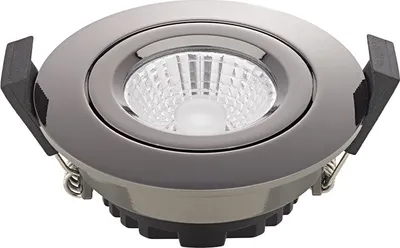 Image de SIGOR Luminaire encastré Diled 6W 310lm 2700-2100K Downlight noir chrome 36° dimmable