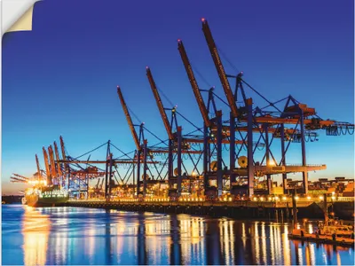 Produktbild von ARTland Wandbild, selbstklebend Hamburg Containerhafen Größe: 60x45 cm