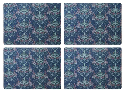 Immagine prodotto di Set di 4 tovagliette, tovagliette Arts & Craft blu sughero 40x29cm Creative Tops