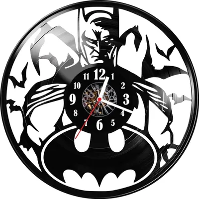 Zdjęcie produktu dla Zegar ścienny z płyty winylowej Batman 85.14