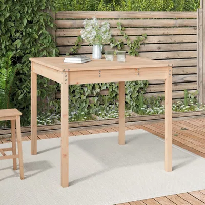 Imagen del producto de Maison Exclusive - Mesa de jardín, 82,5 x 82,5 x 76 cm, madera maciza de pino