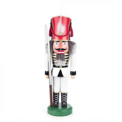 Produktbild von Soldat, weiß (38cm) Nussknacker von HoDreWa Legler