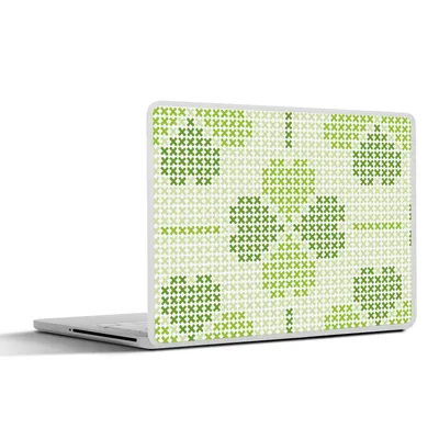Produktbild von MuchoWow® Laptop Aufkleber Sticker Cover Klee - Muster - Grün 36.5x27.5 cm - Laptop-Sticker