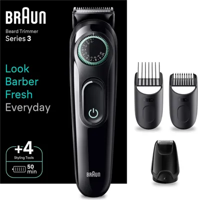 Image de Braun - Styler BT3421 - Trimmer - Black / Vibrant Green (447917) (447917)