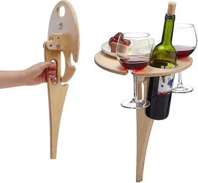 Produktbild von Famanu Camping-Tisch aus hochwertigem Holz - faltbar, stabil, praktisch