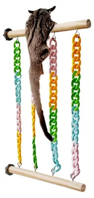 Produktbild von Spielzeug für kleine Tiere – Zuckergleiter-Kletterschaukelgestell, langlebige Käfigdekoration | Interaktives Übungszentrum zum Klettern und zur Beschäftigung