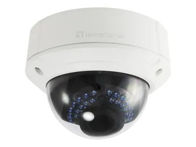 Zdjęcie produktu dla LevelOne FCS-3085 - Sieciowa kamera monitorująca - Kopułkowa - Zewnętrzna - Wandaloodporna / Odporna na warunki atmosferyczne - Kolorowa (Dzień/Noc)