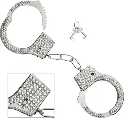 Produktbild von Handschellen mit Strass-Steinchen