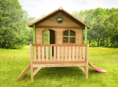 Produktbild von Stelzenhaus axi Stef Holz mit Rutsche natur
