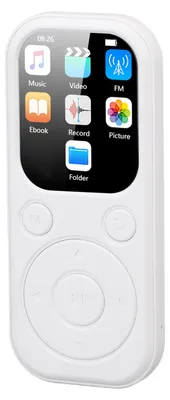 Image de Lecteur MP3 avec haut-parleur HiFi Bluetooth 5.4, enregistreur vocal, écran de 2,01 pouces, lecteur de musique portable sans carte mémoire