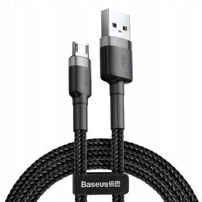 Immagine prodotto di Baseus Cafule Cavo micro USB 1,5 A 2 m (grigio + nero)