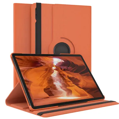 Produktbild von EAZY CASE - Tablet Hülle für Samsung Galaxy Tab S9 Plus Schutzhülle, Tablet Case 360° drehbar in Orange