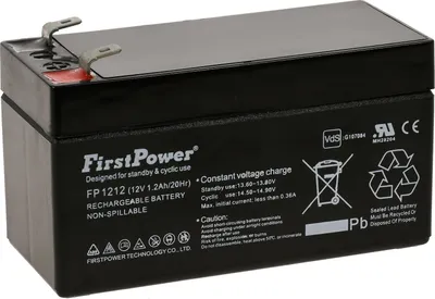Image de FirstPower Batterie au plomb-gel FP1212 1,2Ah 12V VdS