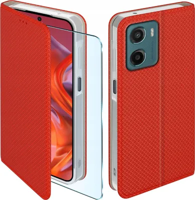 Zdjęcie produktu dla Etui z klapką do Motorola Moto G05 | E15 Zamykane Futerał + Szkło