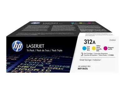 Productafbeelding van CF440AM HP 312A LaserJet Pro cartridge (3 stuks), cyaan, magenta, geel