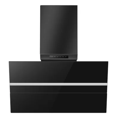 Produktbild von PKM WS49-90B Dunstabzugshaube 90 cm, Glas, Schwarz