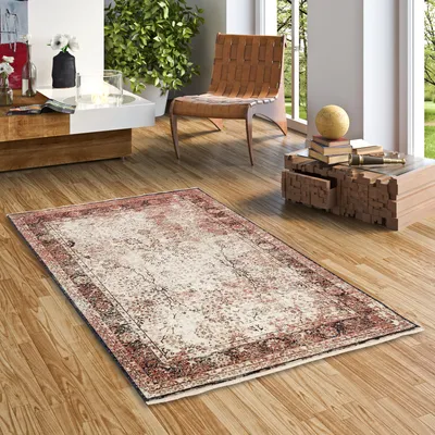 Produktbild von Designer Teppich Nia Vintage Creme Bunt Verlauf, Größe:80x150 cm