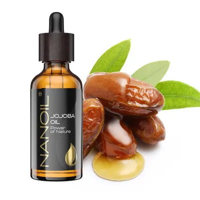 Zdjęcie produktu dla Olejek jojoba Nanoil 50 ml - do twarzy, włosów i ciała, nierafinowany, organiczny