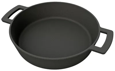 Gusseiserne Bratpfanne 28 cm, induktionsgeeignet, emailliert