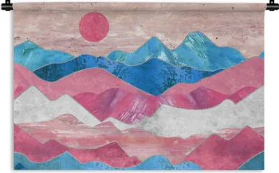 Produktbild von MuchoWow® Wandteppich Wandbehang Transgender - Stolz - Marmor 90x60 cm Tapisserie Dekoration Wandtuch - Wandskulpturen - Bildteppich