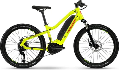Produktbild von Haibike ALLTRACK Kids gloss lime/crystal red 24" 400 Wh Diamant E-Bike für Kids in Gelb