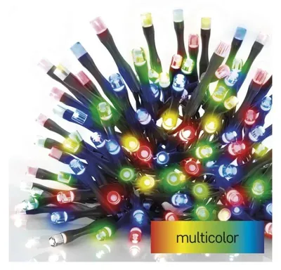 Zdjęcie produktu dla Emos D1AM01, czarny, polichlorek winylu (PVC), IP44, 100 żarówek, LED, 12 W