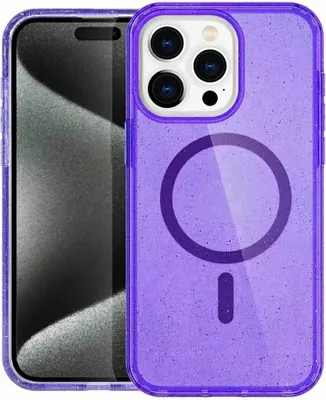 Obrázok produktu pre imoshion Sparkle Backcover s MagSafe pre Apple iPhone 15 Pro - Glitter Purple