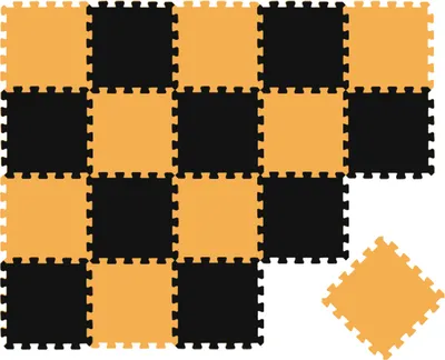 Zdjęcie produktu dla 18-elementowa mata do układania puzzli dla dzieci od zera - mata do raczkowania 30x30