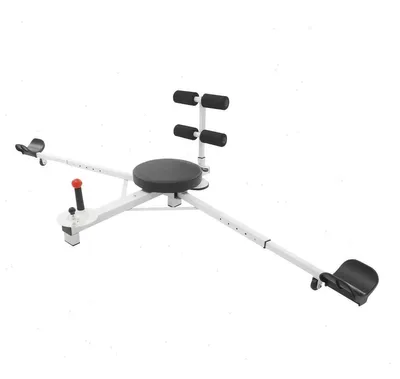 Immagine prodotto di Dispositivo di allenamento per l'allungamento delle gambe - Macchina per lo stretching regolabile da 0° a 180° - 5 livelli di resistenza - Capacità di carico: 150 kg - Allenatore per gli addominali e torci-vita - Pieghevole - Bianco